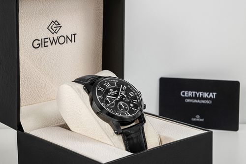 zegarek męski giewont chronograph sapphire czarny gw6260-a3 na Arena.pl