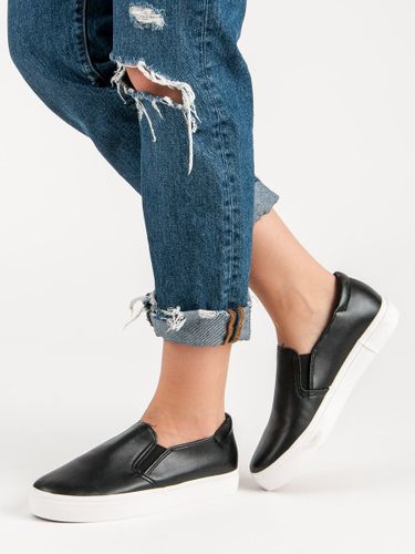 CZARNE TRAMPKI SLIP ON Rozmiar - 40 na Arena.pl