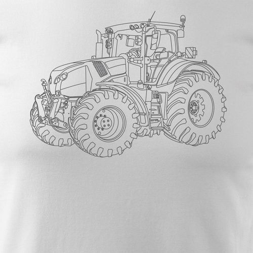 Koszulka z traktorem Claas dla rolnika męska biała REGULAR M na Arena.pl
