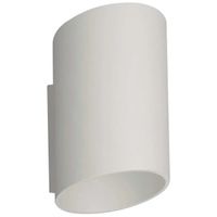 Lampa ścienna Slice metalowa tuba do przedpokoju biała