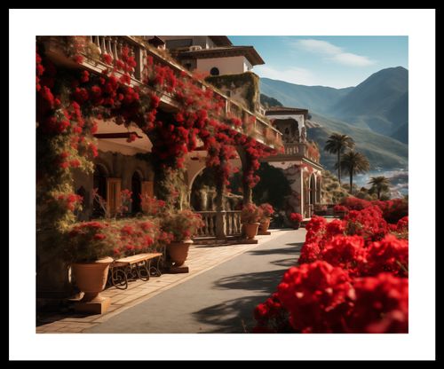 Plakat 50x40cm Czerwona Idylla na Arena.pl