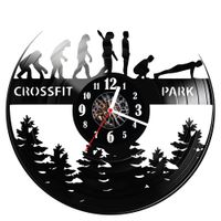 Zegar ścienny z płyty winylowej Crossfit 1550.14