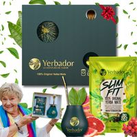 Yerba Mate Zestaw Yerbador Slim Fit Wspomaga Odchudzanie Matero Bombilla
