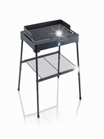GRILL ELEKTRYCZNY STOJĄCY ŻEBROWANA PŁYTA 2200W CZARNY SEVERIN PG8568