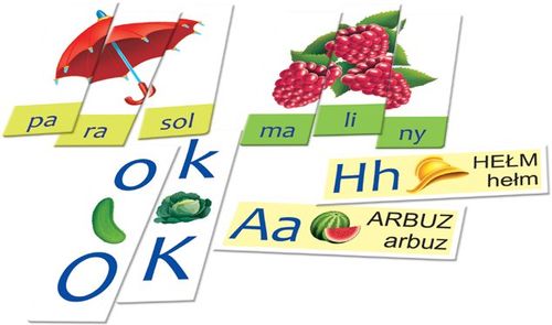 ZESTAW GRA LITERY SYLABY EDUKACYJNA UKŁADANKA na Arena.pl