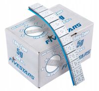 Ciężarki klejone do felg Edgy 12x5g 100szt ocyn kanciaste stalowe do kół