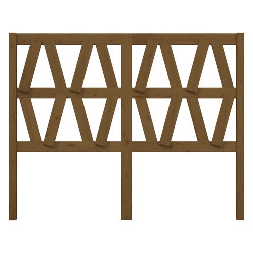 Wezgłowie łóżka, miodowy brąz, 146x4x100 cm, drewno sosnowe na Arena.pl