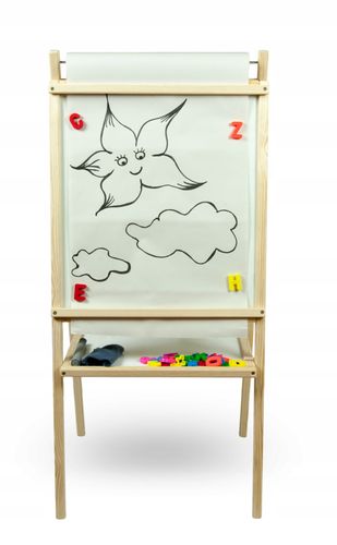 Drewniana Tablica Magnetyczna Kredowa Z Papierem Mpp na Arena.pl