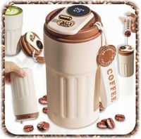 KUBEK TERMICZNY SMART TERMOS Z USTNIKIEM NA KAWĘ WYŚWIETLACZ LED