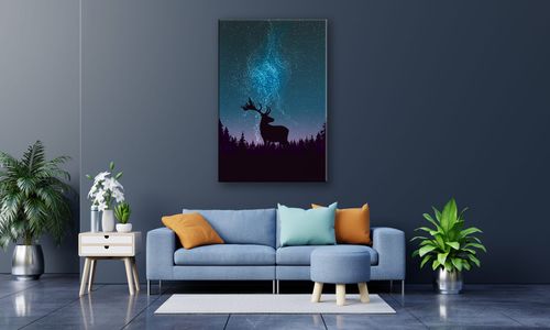 OBRAZ NA PŁÓTNIE 036 Jeleń nocą 40x60cm na Arena.pl