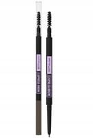 maybelline brow ultra slim 04 medium brown - cienka kredka do brwi 1,5 mm