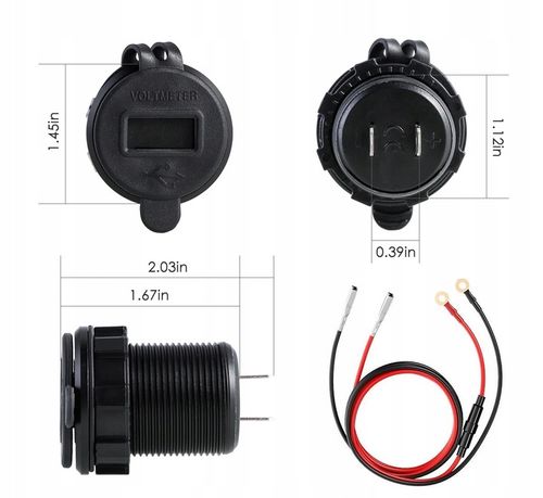 ŁADOWARKA SAMOCHÓD 2x USB QC3.0 WOLTOMIERZ 3A ALU na Arena.pl