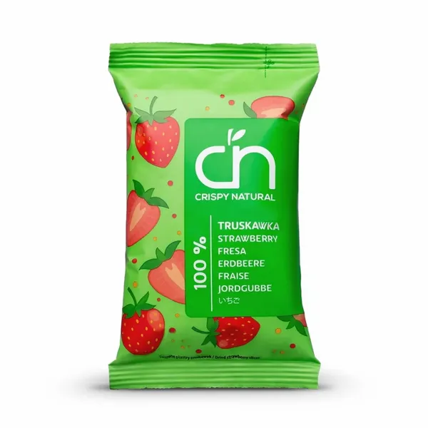Suszone Plastry Truskawki Crispy Natural, 10 g zdjęcie 1