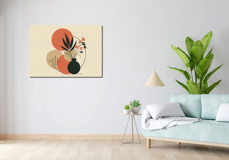 Obraz 100x70cm Wazon z Kwiatami zdjęcie 2