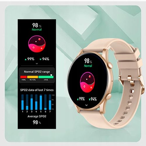 SMARTWATCH ZEGAREK DAMSKI POLSKIE MENU ROZMOWY ZDROWIE SPORT AMOLED 4 PASKI na Arena.pl