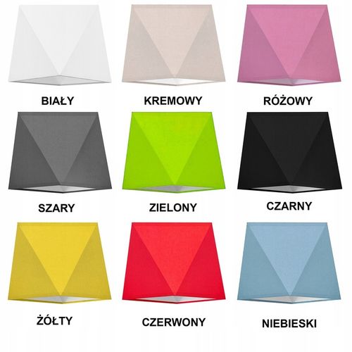 Abażur DIAMENT kinkiet DO LAMP żyrandol 9 KOLORÓW na Arena.pl