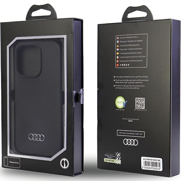 Etui Audi do iPhone 14 Pro, Czarny zdjęcie 6