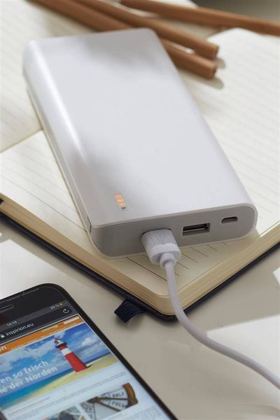 Powerbank STORAGE, biały zdjęcie 2