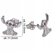 Srebrne kolczyki Stitch, Srebro925