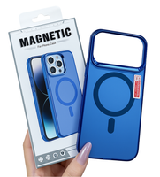 Etui do APPLE IPHONE 17 PRO / 18 PRO Magsafe niebieski case matowy + szkło