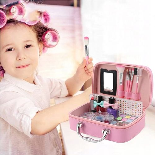 KUFEREK Z KOSMETYKAMI DO MAKIJAŻU MAKE UP DLA DZIECI I LAMPA UV DO PAZNOKCI na Arena.pl