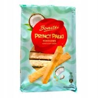 Wafelki Bonitki Pryncy pałki 200g o smaku kokosowym