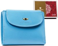 mały, skórzany portfel damski na zatrzask - peterson