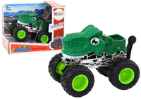 ZIELONY DINOZAUR TERENÓWKA Z DUŻYMI GUMOWYMI KOŁAMI