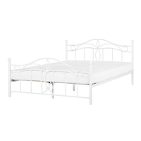Łóżko metalowe 180 x 200 cm białe ANTLIA
