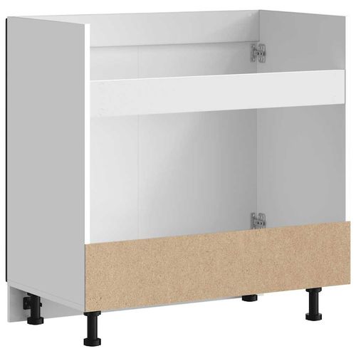 Szafka pod zlewozmywak „Lucca” z czarnego drewna klejonego na Arena.pl