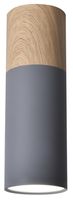 Tuba lampa sufitowa 1x15W GU10 6,8/20 szary+drewno