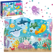 Puzzle Podwodny Świat 60 Elementów Układanka Dla Najmłodszych Dzieci 300378
