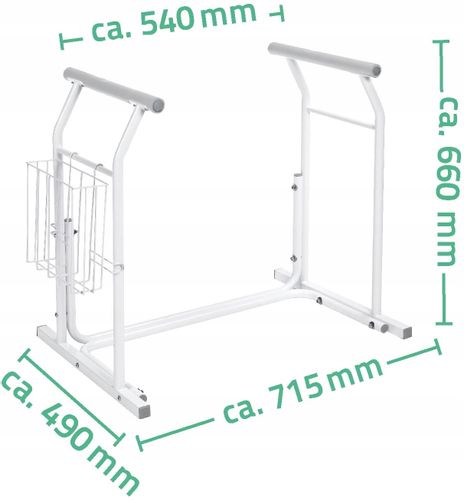 RIDDER Sam ruchoma podpórka toaletowa, biała na Arena.pl