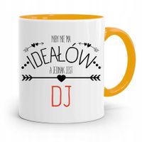 Dla Dja Muzyka Kubek Żółty Niby Nie Ma Ideałów Z Nadrukiem Ze Zdjęciem