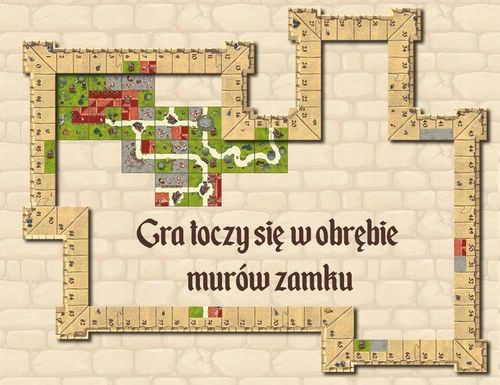 CARCASSONNE ZAMEK słynna gra planszowa dla 2 osób CASTLE karkason karkasą na Arena.pl