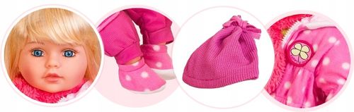 DUŻA LALKA DORIS MÓWI ŚPIEWA PO POLSKU BOBAS 60 cm na Arena.pl