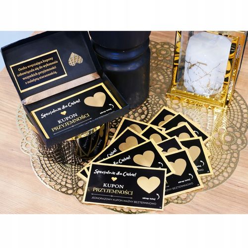 KUPONY PRZYJEMNOŚCI ZDRAPKI 12 sztuk DLA CHŁOPAKA DZIEWCZYNY WALENTYNKI na Arena.pl