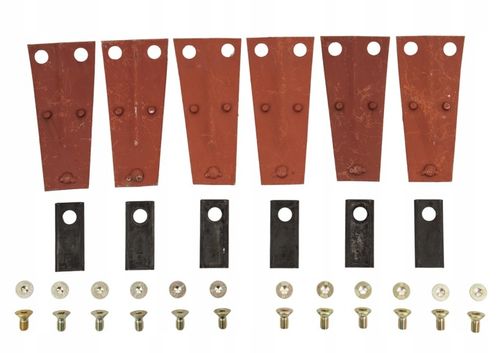 ZESTAW NAPRAWCZY KOSIARKI ROTACYJNEJ 1,65M 1,85M TRZYMAKI NOŻE + ŚRUBY KPL na Arena.pl