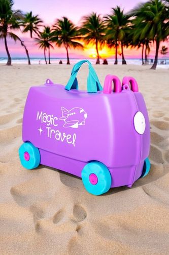 Walizka kabinowa dla dzieci jeżdżąca podróżna jeździk MAGIC TRAVEL HOLIDAY na Arena.pl