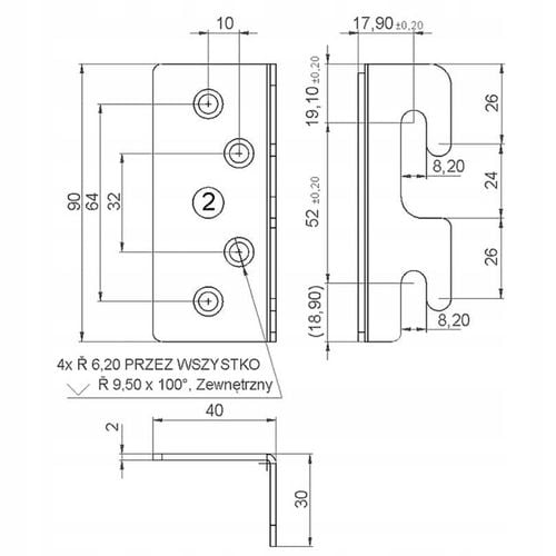 ŁĄCZNIK KĄTOWY DO ŁÓŻKA ZŁĄCZE MEBLOWE BLACHA KĄTOWNIK- 8 ELEMENTÓW+ na Arena.pl