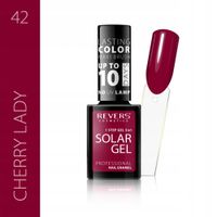 revers solar gel lakier do paznokci 42 czerwono-różowy 12 ml