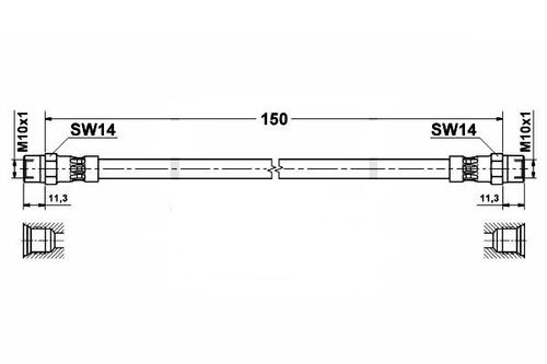 Audi Cabriolet B3 B4 (8g7) - Zestaw Przewodów Hamulcowych Teflonowych W na Arena.pl