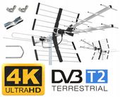 ANTENA Kierunkowa DVB-T2 Filtr LTE 4K 120km VHF UHF WSZYSTKIE MUX 8