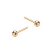 złote kolczyki małe kuleczki 2mm 333