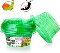 Obroża Przeciw Ślimakom 12 Sztuk 24cm Zielona do Roślin i Warzyw Ochrona