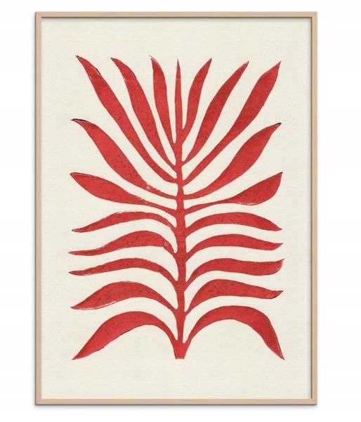 Obraz Poster&Frame Red Branch / Lino Print 30x40cm zdjęcie 1