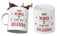 Dla Mamy Zestaw Kubek + Skarbonka Prezent Z Nadrukiem Ze Zdjęciem