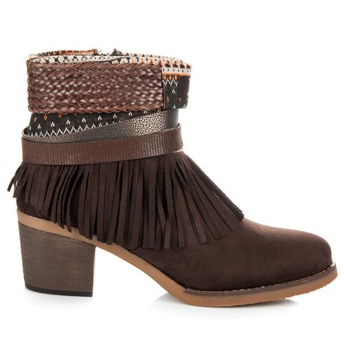 Zamszowe Botki Boho r.39 na Arena.pl