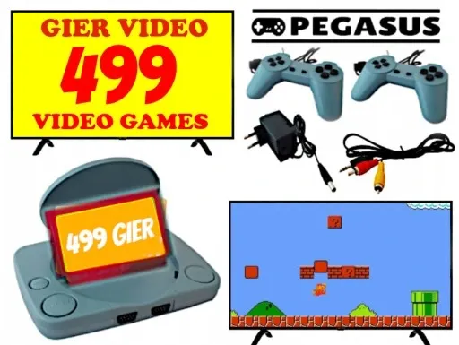 KONSOLA TELEWIZYJNA PEGASUS + 499 UNIKALNYCH GIER zdjęcie 1