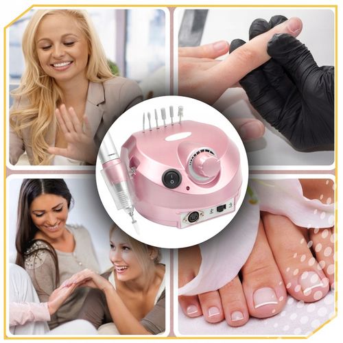 FREZARKA DO PAZNOKCI 65W MANICURE PEDICURE PROFESJONALNA MOCNA + FREZY na Arena.pl